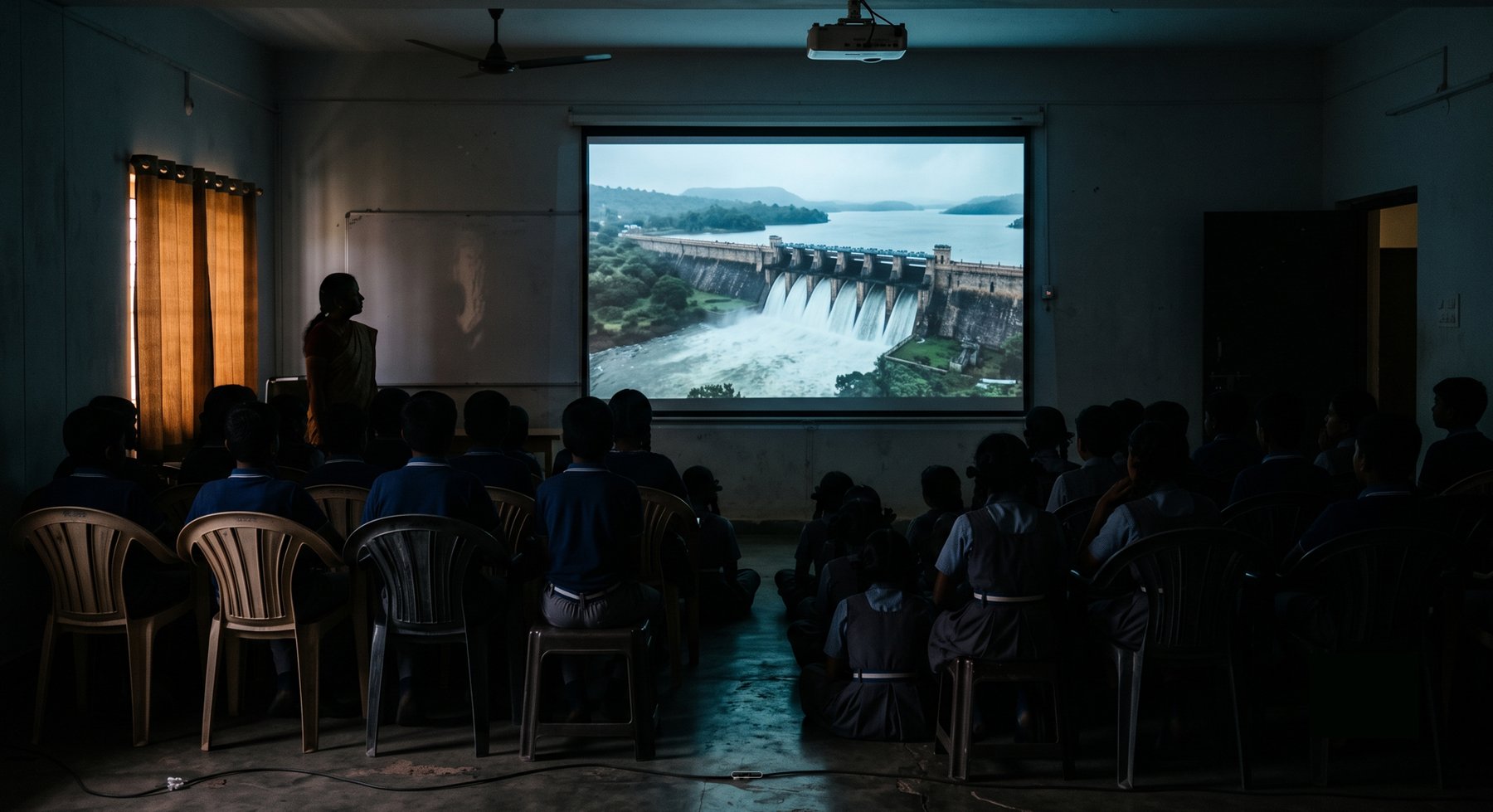 Students inside a Mysuru ADDA interactive video session